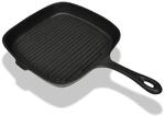 vidaXL BBQ 36cm Grillpfanne aus Gusseisen