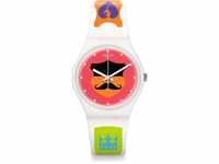 Swatch Damen Digital Quarz Uhr mit Silikon Armband GW179