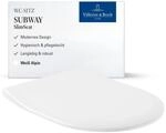 Villeroy & Boch WC-Sitz Subway SlimSeat - Toilettendeckel Wei&szlig; gl&auml;nzend aus