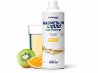 Energybody Magnesium Liquid Kiwi-Orange 1L / Magnesium Flüssig hochdosiert 300...