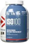 Dymatize ISO 100 Strawberry 2,2 kg - Molkenprotein-Hydrolysat + Isolat Pulver