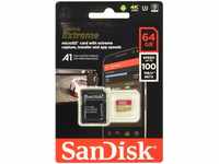SanDisk Extreme 64 GB microSDXC Speicherkarte + SD-Adapter bis zu 100 MB/Sek,