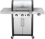 Char-Broil Professional 3400S - 3 Brenner Gasgrill mit Seitenbrenner, Edelstahl