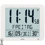 AMS 5886 Digitale Funkwanduhr &ndash; Ger&auml;uscharmes Funkwerk mit Temperatur- und