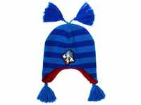 Sonic - Blue Striped, Beanie With Poms