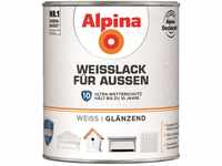 Alpina Weißlack für Außen 750ml glänzend