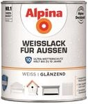 Alpina Wei&szlig;lack f&uuml;r Au&szlig;en 750ml gl&auml;nzend