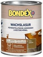 Bondex 352673 Wachslasur hellbraun 0,75 L f&uuml;r 10,5 m&sup2; - Holzwachs betont die
