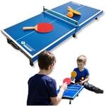 Donic-Schildkr&ouml;t Tischtennis-Mini-Tisch-Set | zusammenklappbarer Tisch 68 x 33 x 9