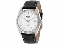 Boccia Herren Digital Quarz Uhr mit Leder Armband 3608-01