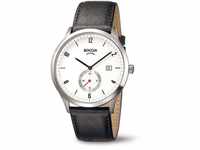 Boccia Herren Digital Quarz Uhr mit Leder Armband 3606-01