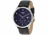 Boccia Herren Digital Quarz Uhr mit Leder Armband 3606-02