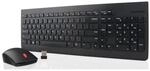 LENOVO Essential Wireless Keyboard and Mouse Combo - German, Black