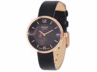 Boccia Damen Digital Quarz Uhr mit Leder Armband 3266-03