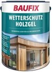 BAUFIX Wetterschutz-Holzgel kastanie, seidengl&auml;nzend, 5 Liter, Holzlasur,