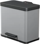 Hailo &Ouml;ko duo Plus L Tret-M&uuml;lltrenner - freistehender 17+9 Liter Doppelm&uuml;lleimer
