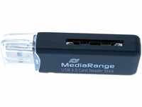 MediaRange USB 3.0 Speicherkartenleser-Stick, SD/Micro SD Kartenleser mit 2
