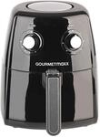 Gourmetmaxx XL 1500 W Hot Air Fryer, 2,5 l, einfarbig, Schwarz, Silber, freistehend,