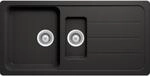 SCHOCK K&uuml;chensp&uuml;le Formhaus D-150L Nero 100x50 cm | Granitsp&uuml;le aus CRISTALITE mit