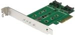 StarTech PEXM2SAT32N1 M.2-SSD-Adapterkarte silber