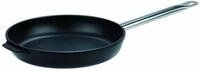 GSW 160360 GastroTraditionell TITANIUM Bratpfanne mit Edelstahlgriff - 36cm, Schwarz