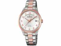 Candino Herren Datum klassisch Quarz Uhr mit Edelstahl Armband C4609/1
