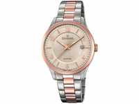 Candino Herren Datum klassisch Quarz Uhr mit Edelstahl Armband C4609/2
