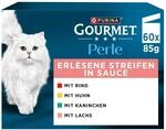 Gourmet Perle Erlesene Streifen Katzenfutter nass, Sorten-Mix, 60er Pack (60 x 85g)