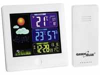 GreenBlue GB521W Funk Wetterstation mit Außensensor Kalender Hygrometer Thermometer