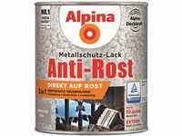 Alpina Metallschutzlack Anti-Rost Hammerschlag Silber 750ml