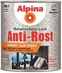 Alpina Metallschutzlack Anti-Rost Hammerschlag Dunkelgrau 750ml