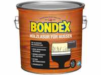 Bondex Holzlasur für Außen Dunkelgrau 2,5 L für 32 m² | Hoher Wetter- und