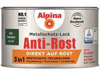 Alpina Metallschutzlack Anti-Rost Dunkelgrün 300ml matt