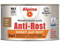 Alpina Metallschutzlack Anti-Rost Gold 300ml glänzend