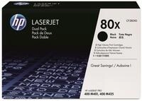HP Original Toner 80X LaserJet Pro 400, schwarz, HC, DP