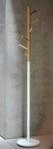 Jan Kurtz Garderobenst&auml;nder Kent, Buche Natur/Stahlrohr wei&szlig; 182 cm hoch, Rohr: ?