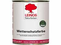 LEINOS Wetterschutzfarbe 750 ml | Tannengrün Holzlasur für Holzfassaden...