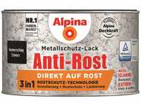 Alpina Metallschutzlack Anti-Rost Hammerschlag Schwarz 300ml