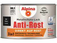 Alpina Metallschutzlack Anti-Rost Schwarz 300ml matt
