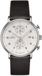 JUNGHANS Herrenuhr Chronoscope Form C Chronograph mit schwarzem Lederband 41/4771.00