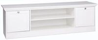 Landhaus TV-Board (B/H/T: 160 x 48 x 45 cm) wei&szlig;, M&ouml;belgriffe antik