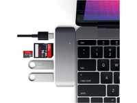 SATECHI Aluminium Type-C USB 3.0 3-in-1 Combo Hub mit USB-C Pass-Through –...