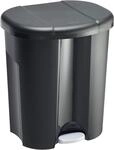 Rotho Trio M&uuml;lleimer 1x 10l + 2x 15l zur M&uuml;lltrennung mit Deckel, Kunststoff (PP)