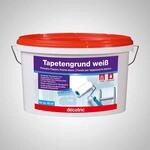 Decotric TG5 Tapetengrund Tapetengrundierung, wei&szlig;, 5 Liter