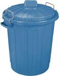 Curver 04128-895-41 Abfalltonne Oscar 40x35x45cm in Blau, Plastik, 40 x 35 x 45 cm