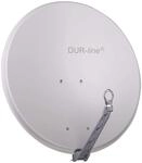 DUR-line Select 85cm x 90cm Alu Satelliten-Sch&uuml;ssel Hellgrau - [ Test SEHR GUT *]