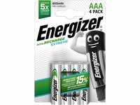 Energizer AAA Batterien, wiederaufladbar, 4 Stück, Recharge Extreme