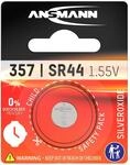 ANSMANN Silberoxid Knopfzelle 1,5 Volt SR 44/357 f&uuml;r analoge/Digitale Armbanduhren,