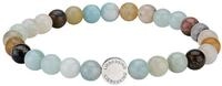 LIEBESKIND BERLIN TIME & JEWEL Berlin Beads 6mm mit Logotag in Edelstahl