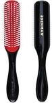 Denman Curly Hair Brush D3 (Schwarz & Rot), 7-reihige Stylingb&uuml;rste zum Entwirren,